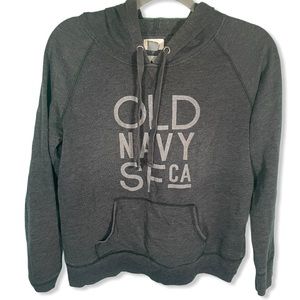 "Old Navy SF CA " Gray Hoodie Size M